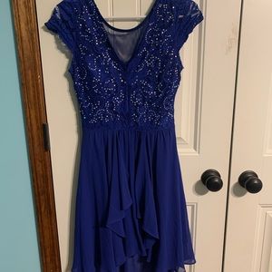 Blue homecoming dress